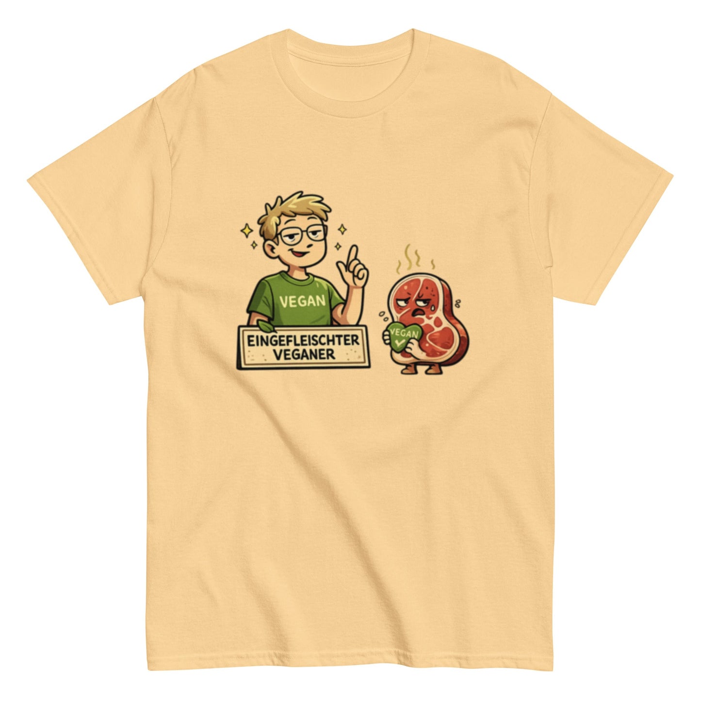 Eingefleischter Veganer – Lustiges Wortspiel Unisex T-Shirt