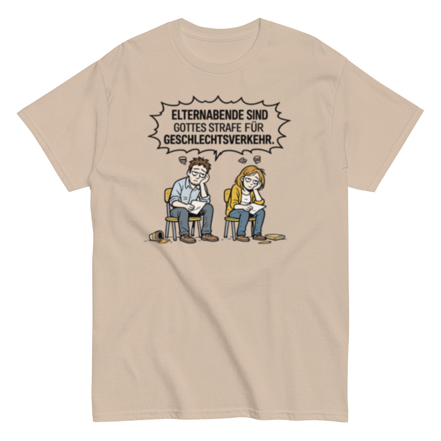 ELTERNABEND GOTTES STRAFE - Lustiges Herren T-Shirt - SprücheKüche - Druckfrisch & frech