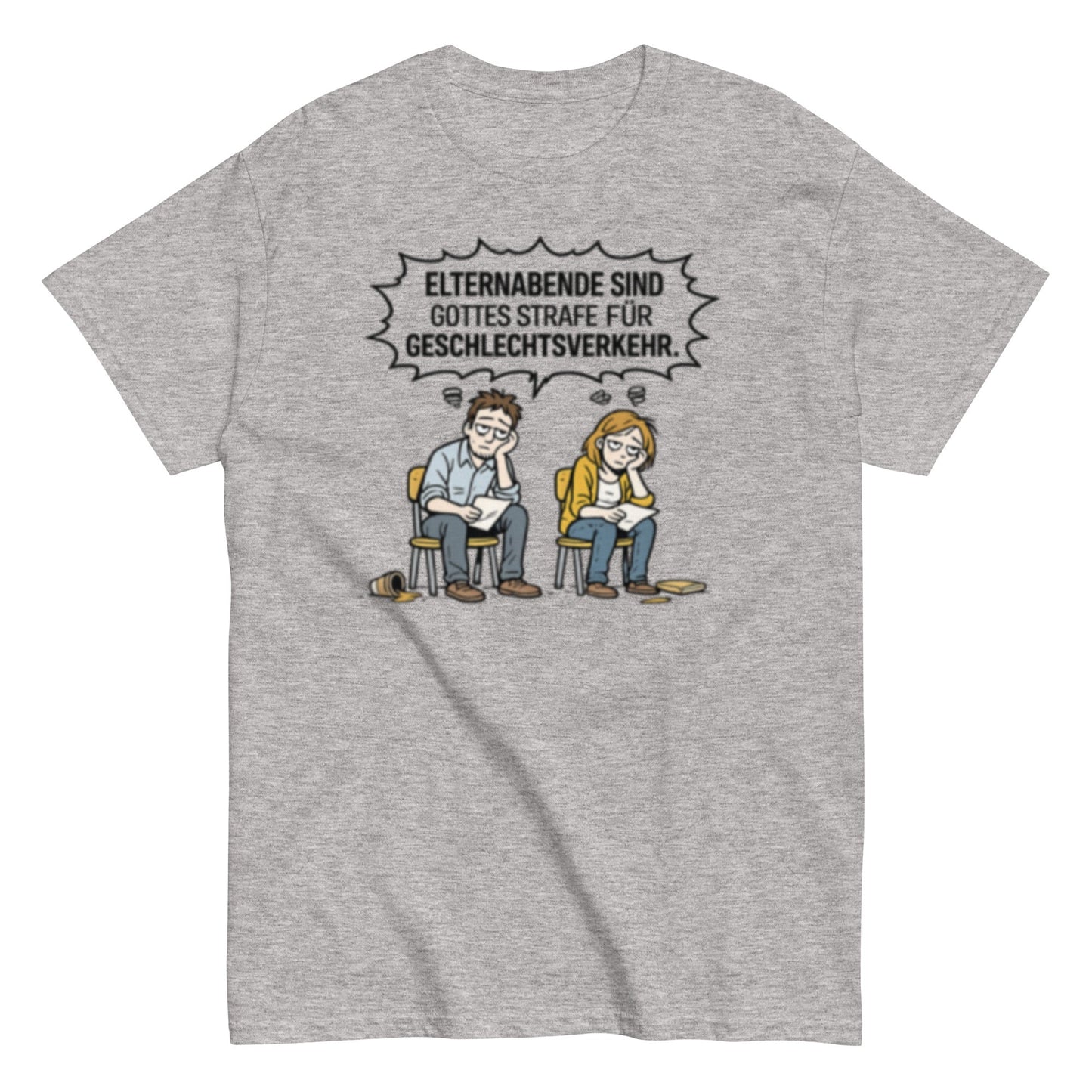 ELTERNABEND GOTTES STRAFE - Lustiges Herren T-Shirt - SprücheKüche - Druckfrisch & frech