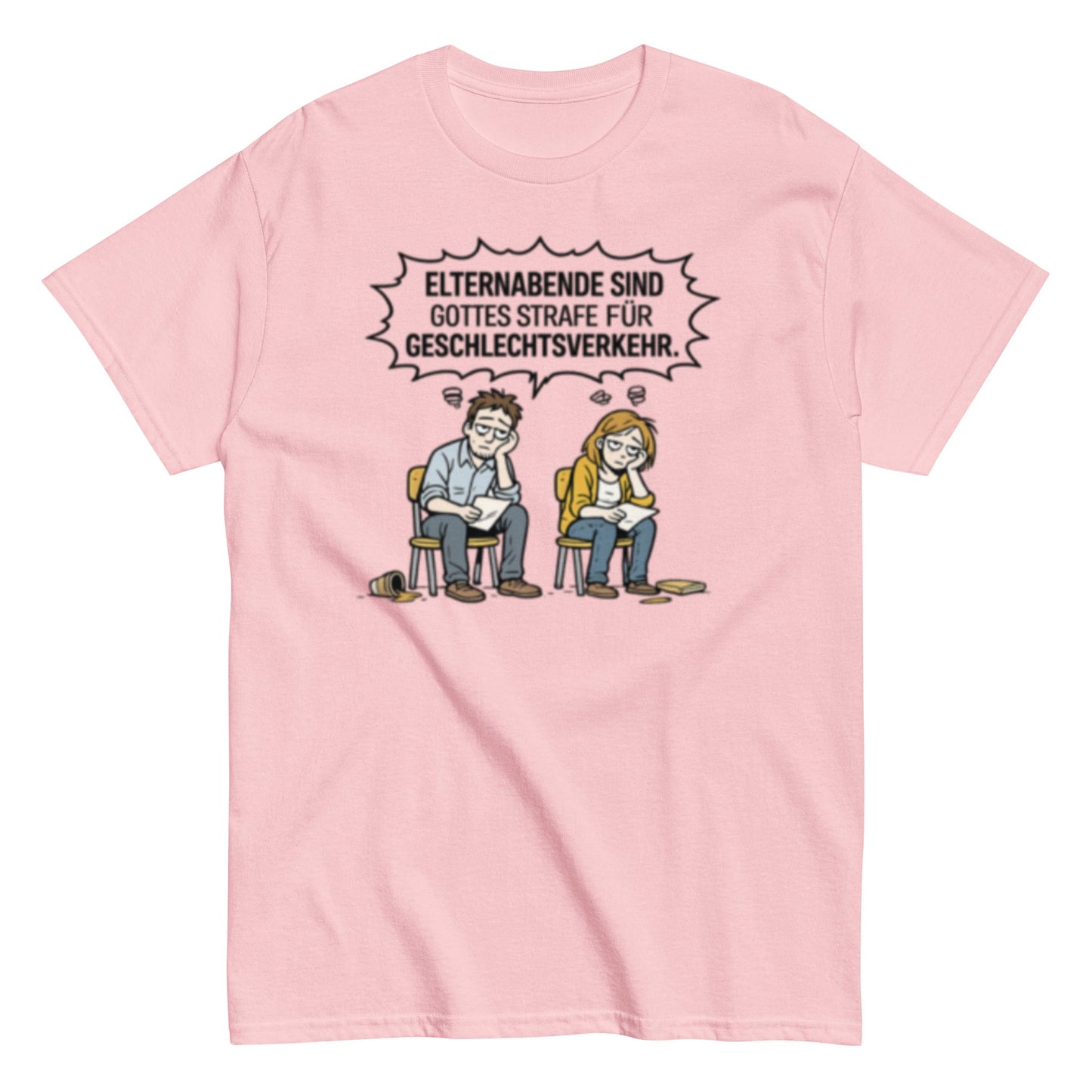ELTERNABEND GOTTES STRAFE - Lustiges Herren T-Shirt - SprücheKüche - Druckfrisch & frech