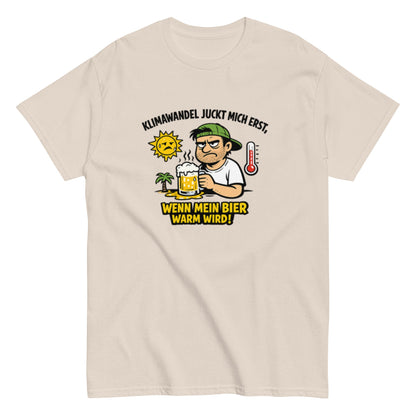 Es gibt keine Erderwärmung, außer das Bier wird warm - Lustiges Unisex T-Shirt - SprücheKüche - Druckfrisch & frech