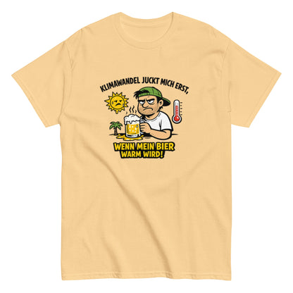 Es gibt keine Erderwärmung, außer das Bier wird warm - Lustiges Unisex T-Shirt - SprücheKüche - Druckfrisch & frech