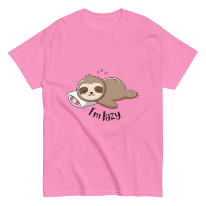 Faul? Eher Entspannt! Lustiges Unisex T-Shirt - SprücheKüche - Druckfrisch & frech
