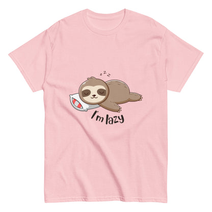 Faul? Eher Entspannt! Lustiges Unisex T-Shirt - SprücheKüche - Druckfrisch & frech