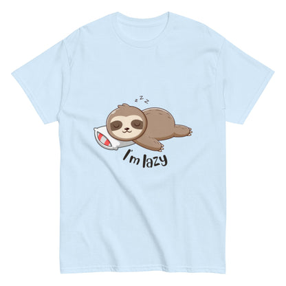 Faul? Eher Entspannt! Lustiges Unisex T-Shirt - SprücheKüche - Druckfrisch & frech