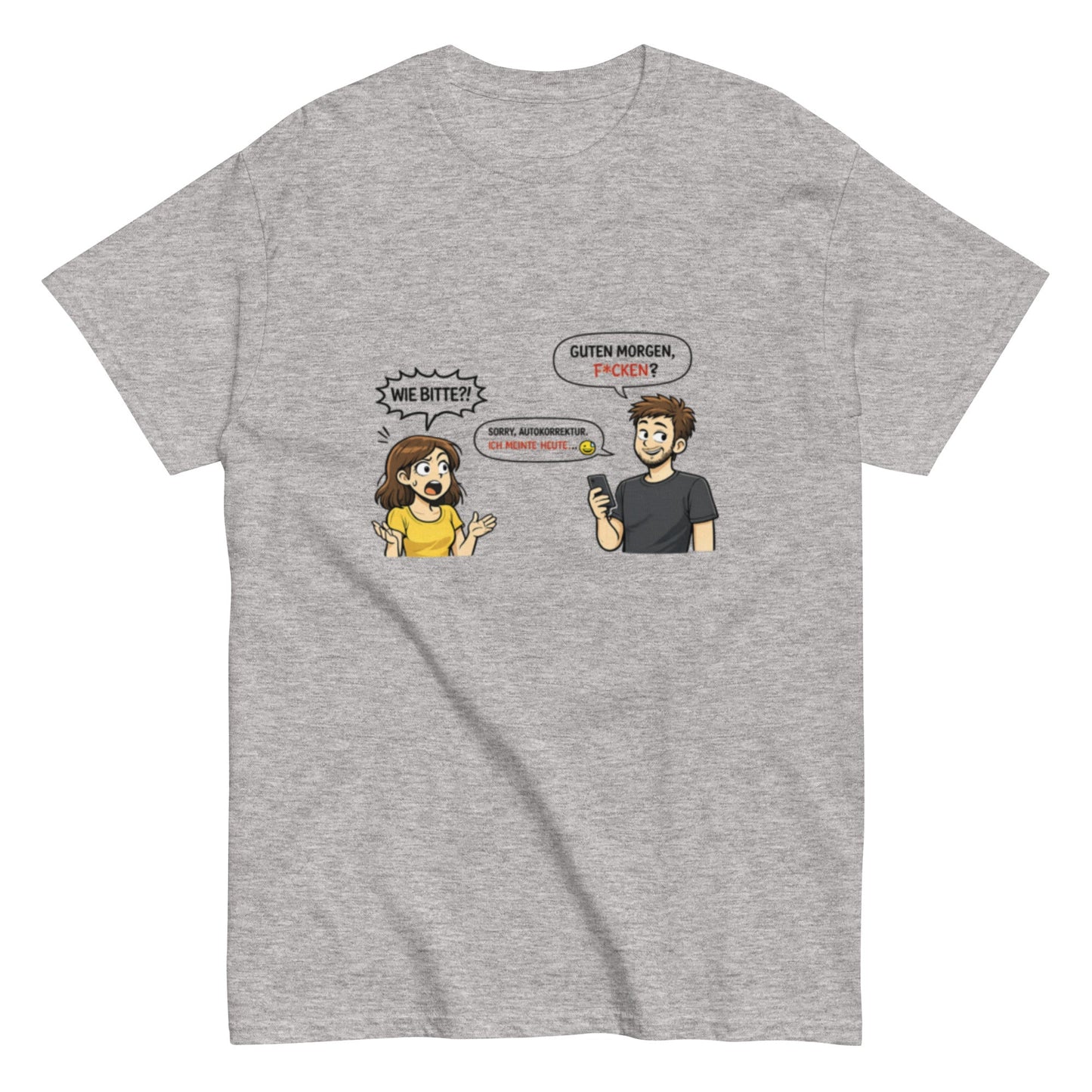 FICKEN? WIE BITTE? Frech - Lustiges Herren T-Shirt - SprücheKüche - Druckfrisch & frech