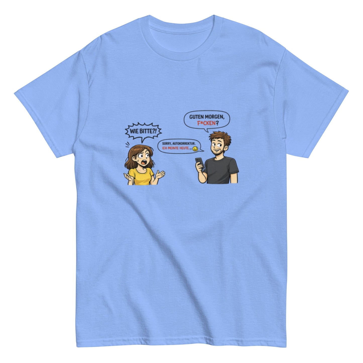 FICKEN? WIE BITTE? Frech - Lustiges Herren T-Shirt - SprücheKüche - Druckfrisch & frech