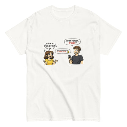 FICKEN? WIE BITTE? Frech - Lustiges Herren T-Shirt - SprücheKüche - Druckfrisch & frech