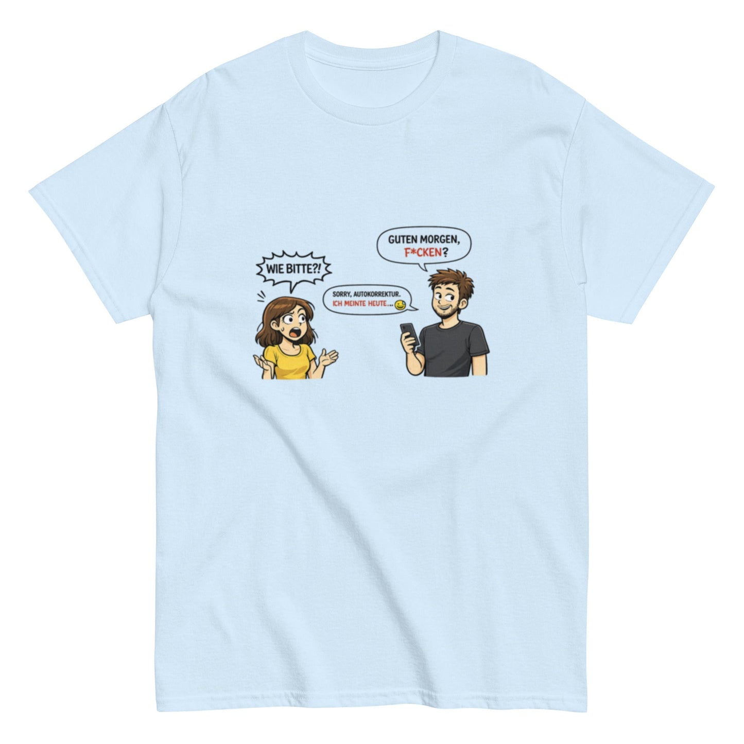 FICKEN? WIE BITTE? Frech - Lustiges Herren T-Shirt - SprücheKüche - Druckfrisch & frech