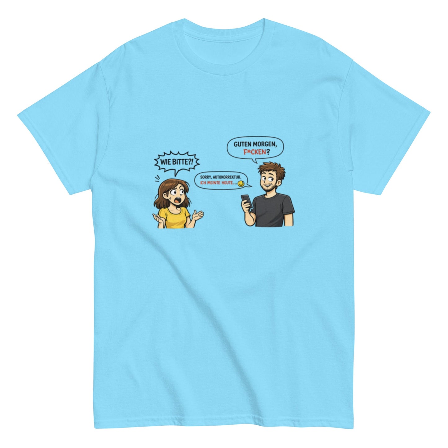 FICKEN? WIE BITTE? Frech - Lustiges Herren T-Shirt - SprücheKüche - Druckfrisch & frech