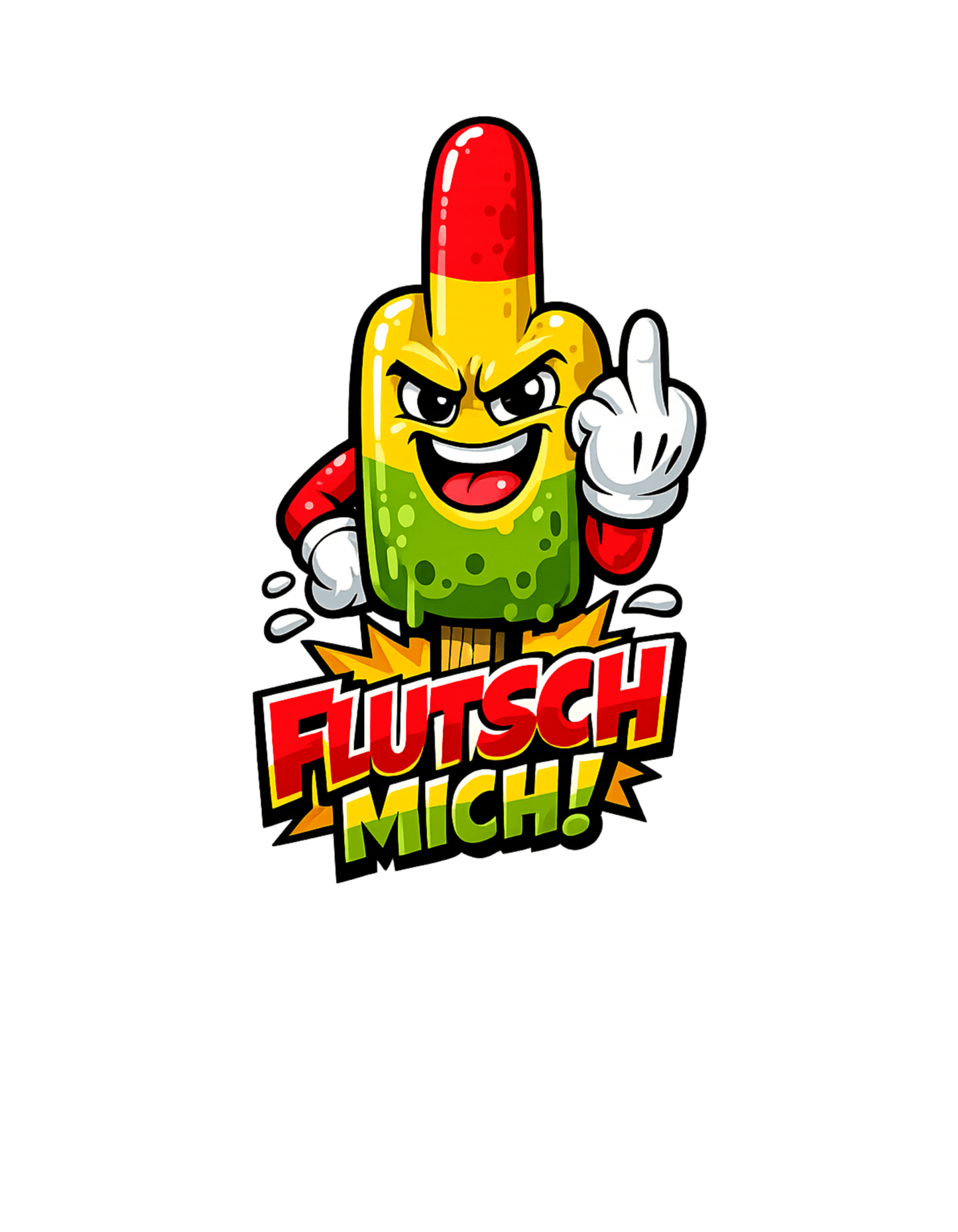 Flutschfinger Humor - Freches Lustiges Unisex T-Shirt - SprücheKüche - Druckfrisch & frech