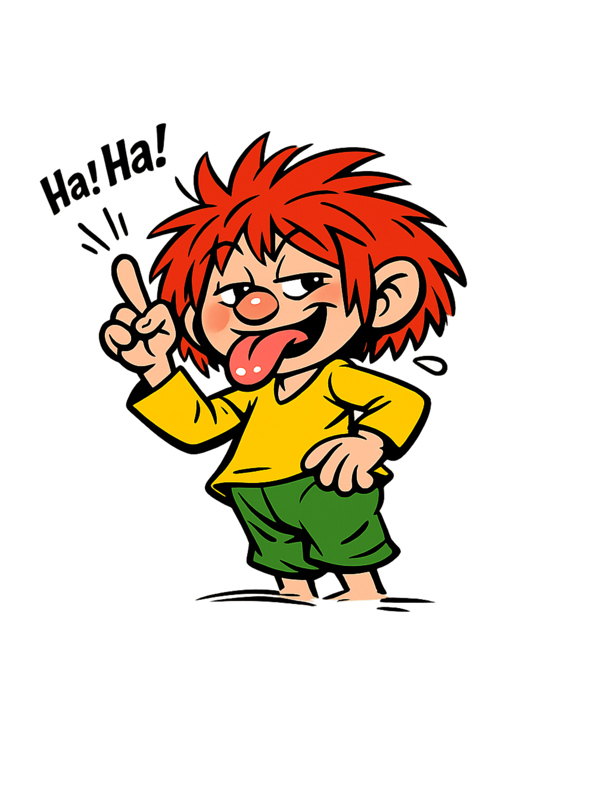 Freches Cartoon Kind Unisex T-Shirt, Humorvoll - SprücheKüche - Druckfrisch & frech