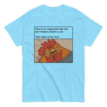 FRÜHDIENST 10 MIN COUCH - Lustiges Herren T-Shirt - SprücheKüche - Druckfrisch & frech