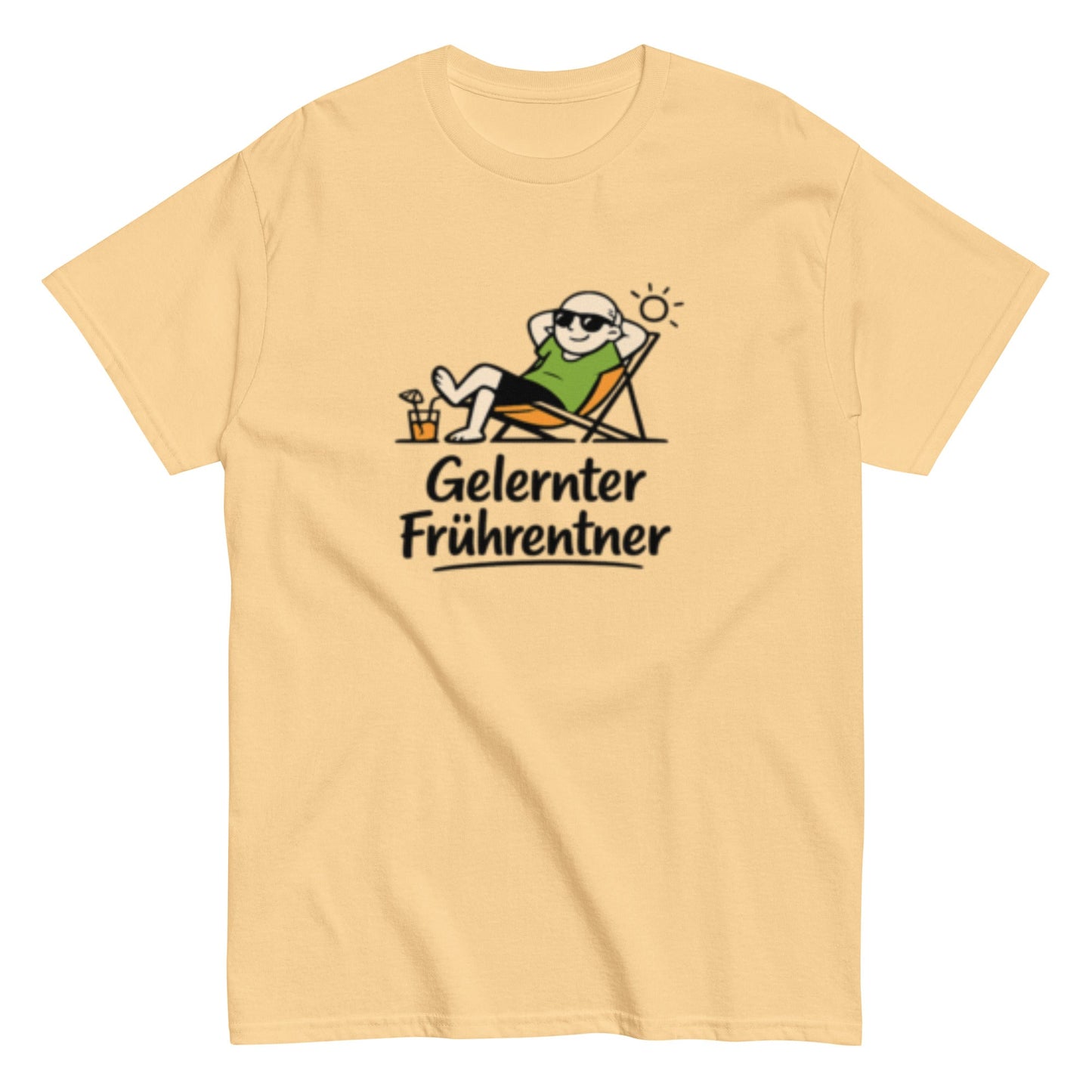 GELERNTER FRÜHRENTNER - Lustiges Herren T-Shirt - SprücheKüche - Druckfrisch & frech