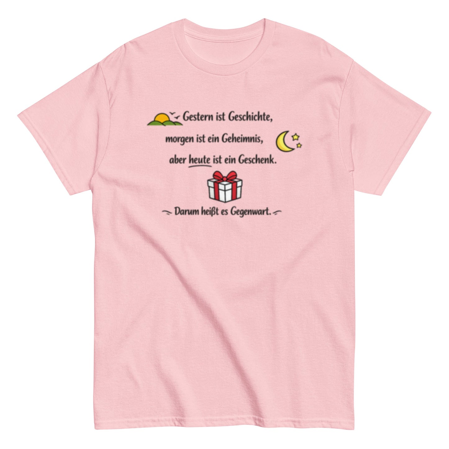 GESTERN, HEUTE, MORGEN Statement Herren T-Shirt - SprücheKüche - Druckfrisch & frech