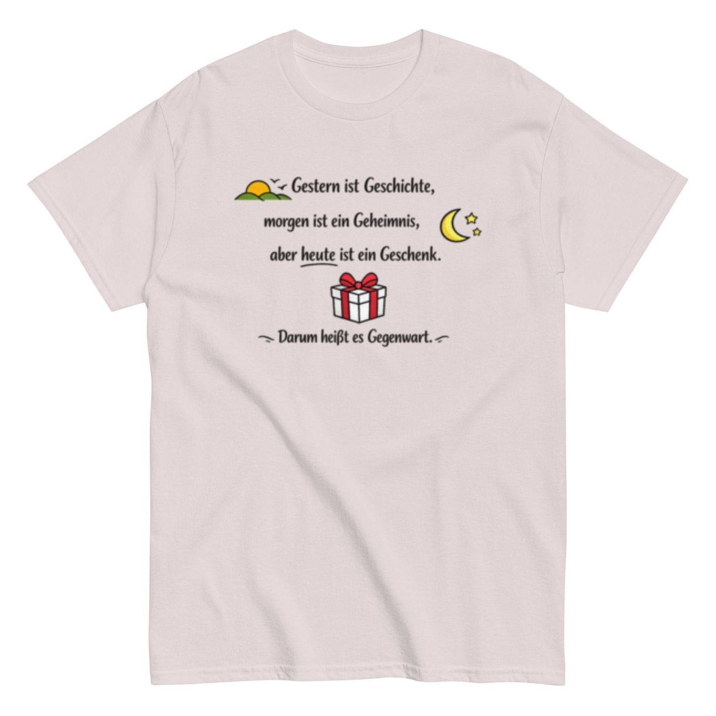 GESTERN, HEUTE, MORGEN Statement Herren T-Shirt - SprücheKüche - Druckfrisch & frech