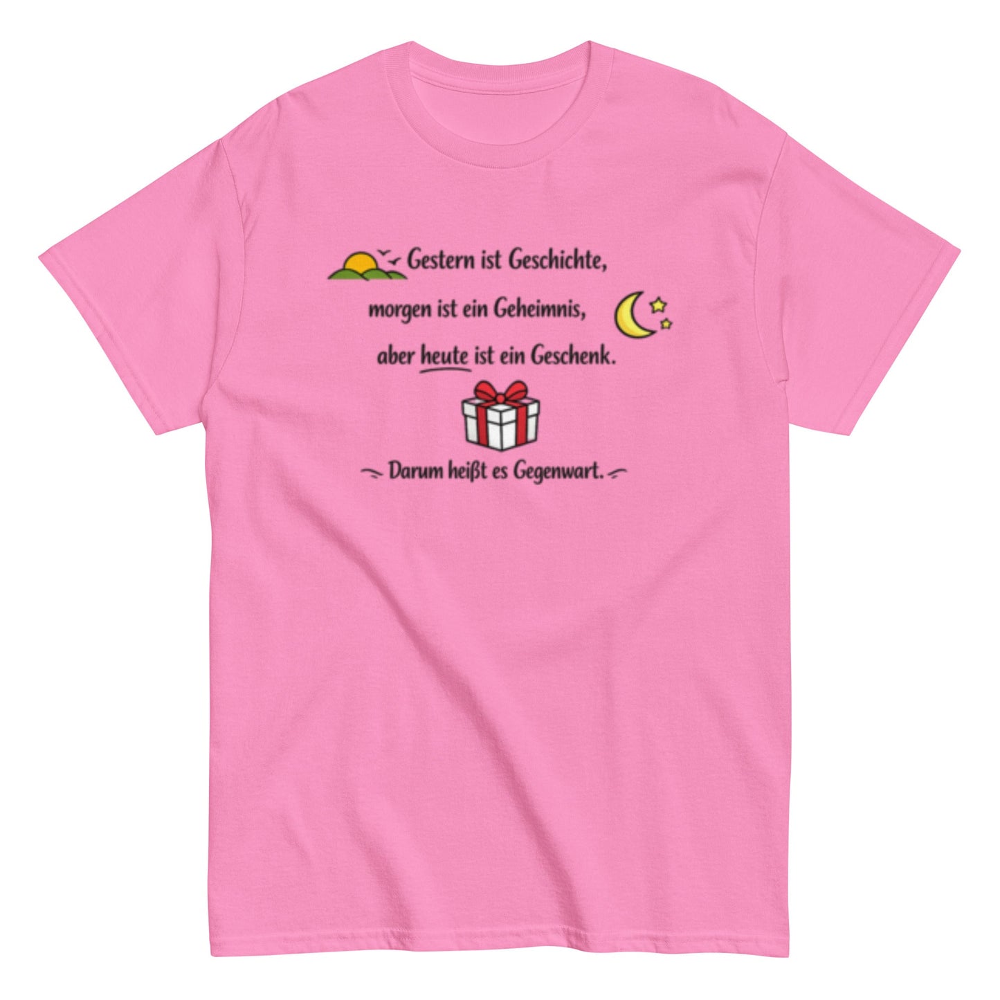 GESTERN, HEUTE, MORGEN Statement Herren T-Shirt - SprücheKüche - Druckfrisch & frech