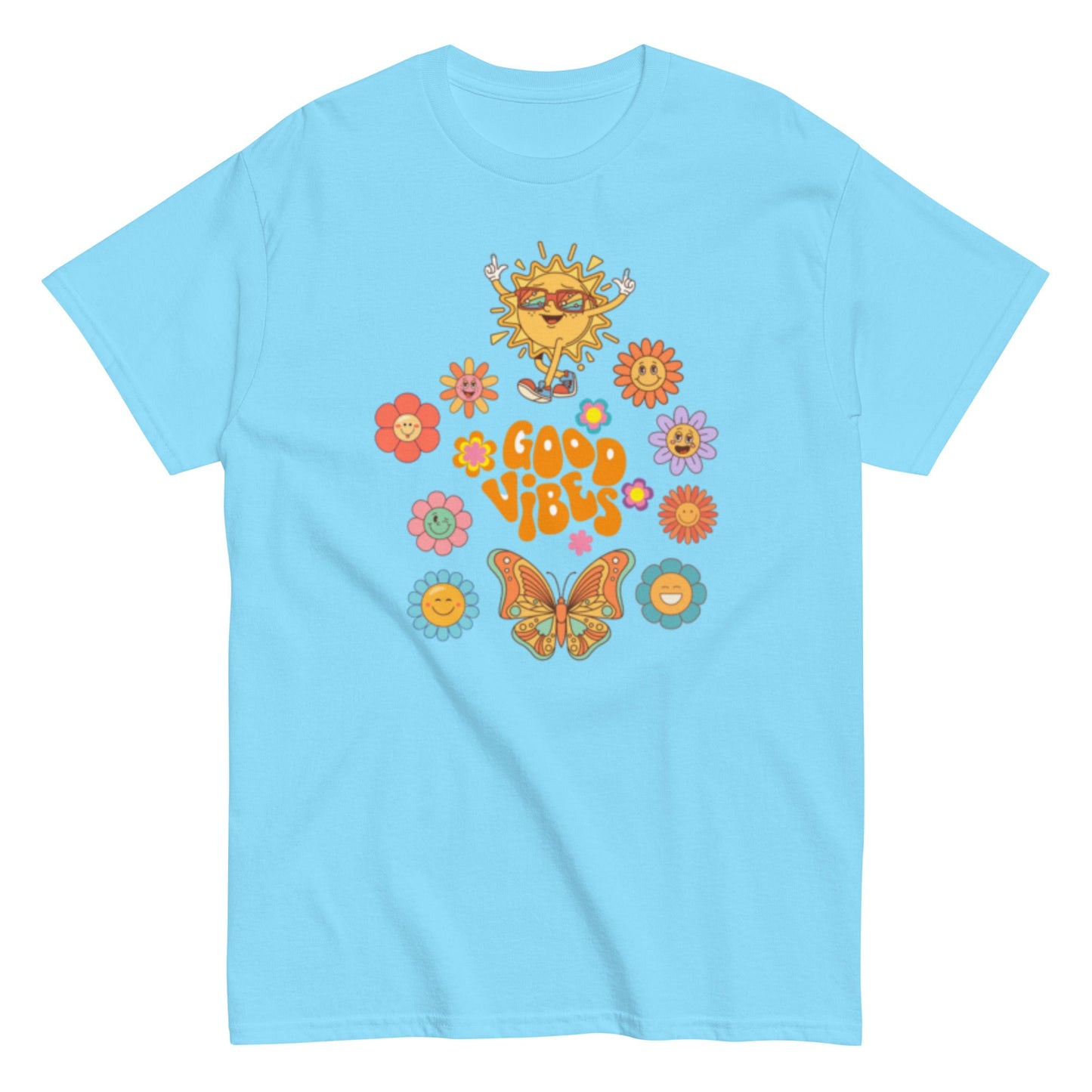 Good Vibes T-Shirt – Retro Sommer Unisex Design - SprücheKüche - Druckfrisch & frech