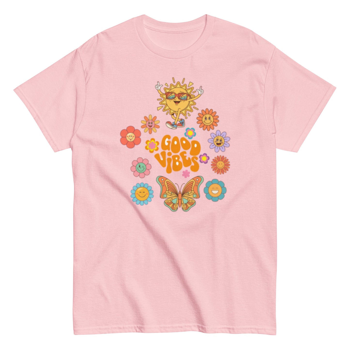 Good Vibes T-Shirt – Retro Sommer Unisex Design - SprücheKüche - Druckfrisch & frech