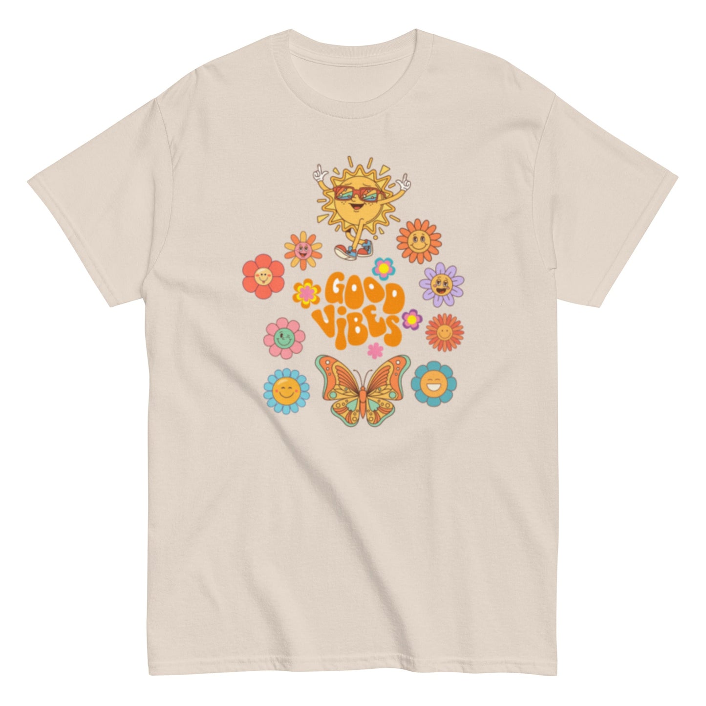 Good Vibes T-Shirt – Retro Sommer Unisex Design - SprücheKüche - Druckfrisch & frech