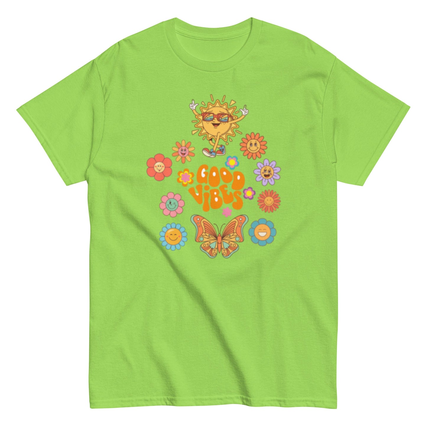 Good Vibes T-Shirt – Retro Sommer Unisex Design - SprücheKüche - Druckfrisch & frech