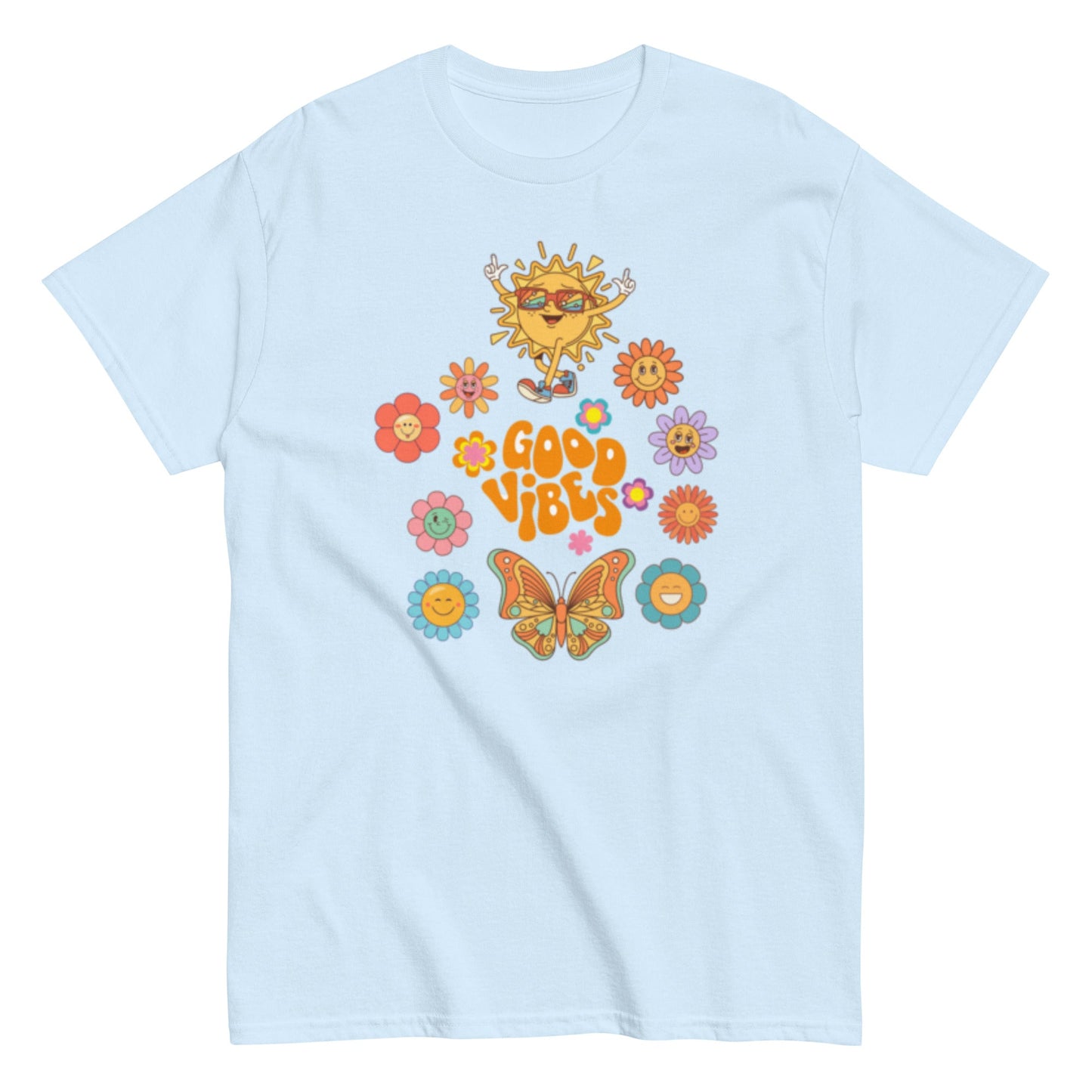 Good Vibes T-Shirt – Retro Sommer Unisex Design - SprücheKüche - Druckfrisch & frech