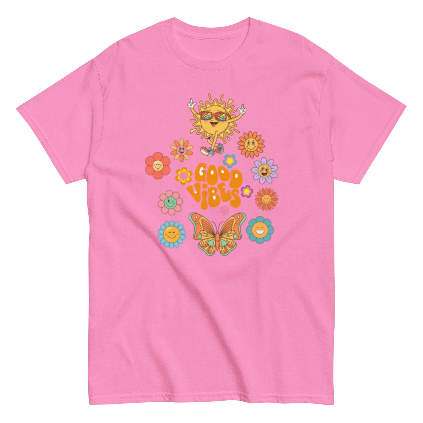 Good Vibes T-Shirt – Retro Sommer Unisex Design - SprücheKüche - Druckfrisch & frech