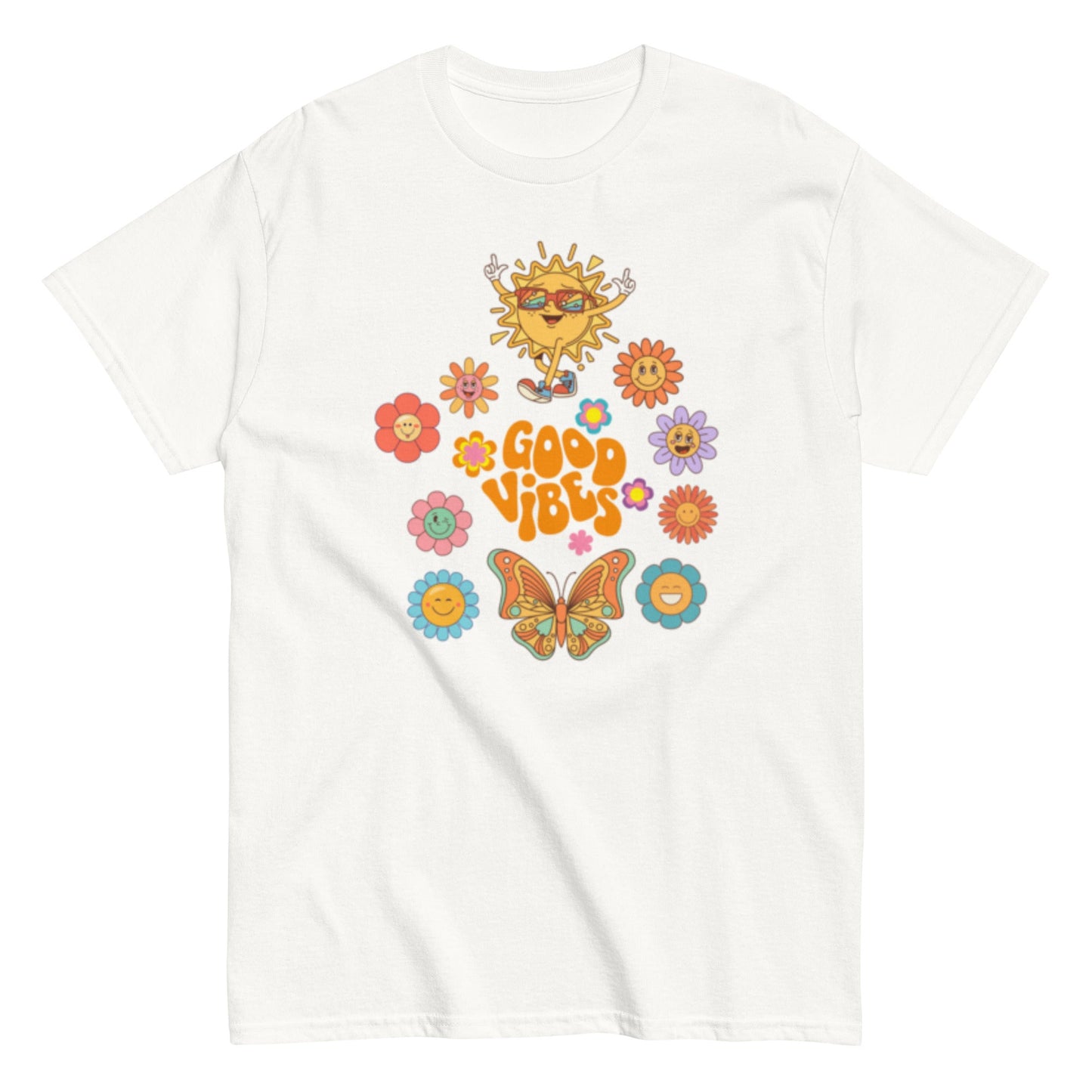 Good Vibes T-Shirt – Retro Sommer Unisex Design - SprücheKüche - Druckfrisch & frech
