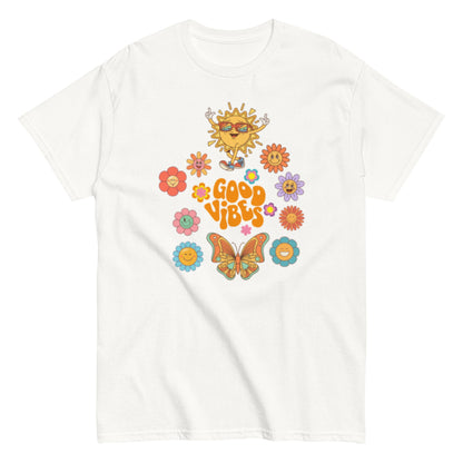 Good Vibes T-Shirt – Retro Sommer Unisex Design - SprücheKüche - Druckfrisch & frech