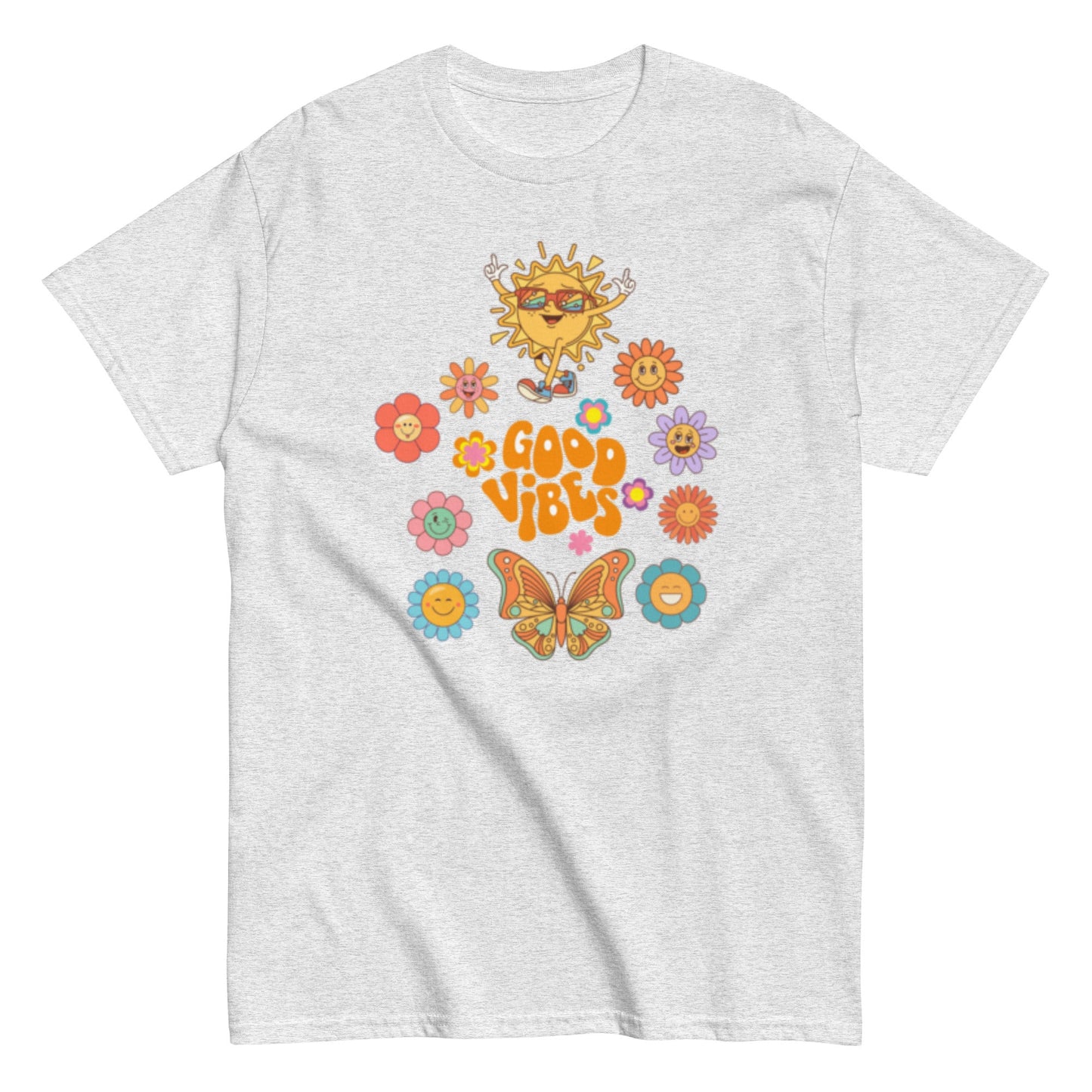 Good Vibes T-Shirt – Retro Sommer Unisex Design - SprücheKüche - Druckfrisch & frech
