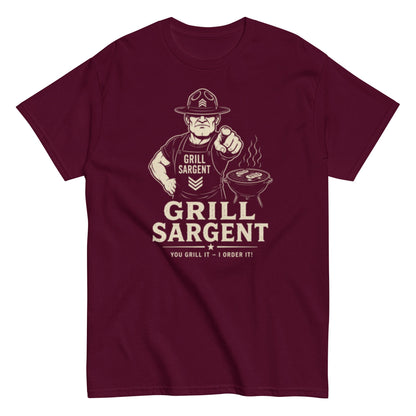 Grill Sargent – Lustiges Unisex T-Shirt - SprücheKüche - Druckfrisch & frech