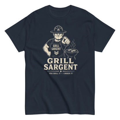 Grill Sargent – Lustiges Unisex T-Shirt - SprücheKüche - Druckfrisch & frech