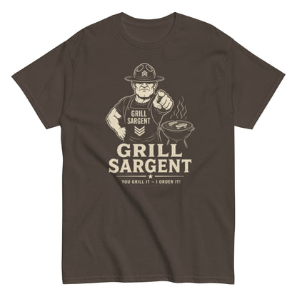 Grill Sargent – Lustiges Unisex T-Shirt - SprücheKüche - Druckfrisch & frech