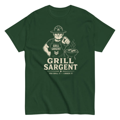 Grill Sargent – Lustiges Unisex T-Shirt - SprücheKüche - Druckfrisch & frech