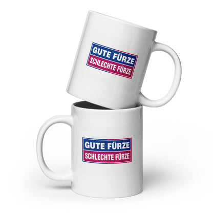 Gute Fürze, schlechte Fürze - Lustige Tasse - SprücheKüche - Druckfrisch & frech