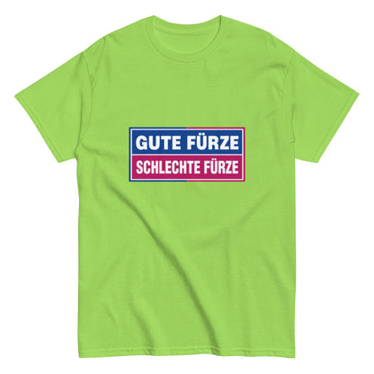 Gute Fürze / Schlechte Fürze - Lustiges Unisex T-Shirt - SprücheKüche - Druckfrisch & frech