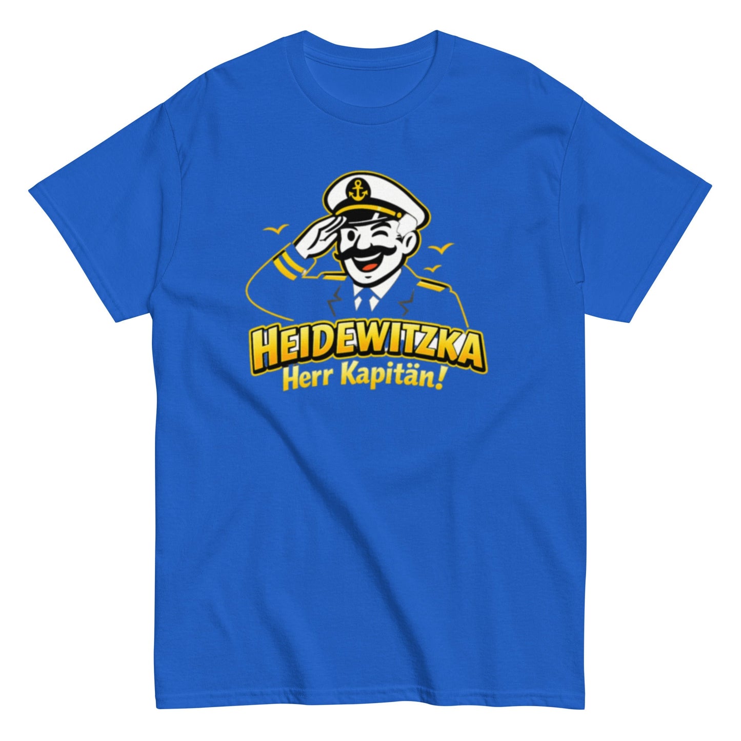 Heidewitzka Herr Kapitän - Lustiges Herren T-Shirt - SprücheKüche - Druckfrisch & frech