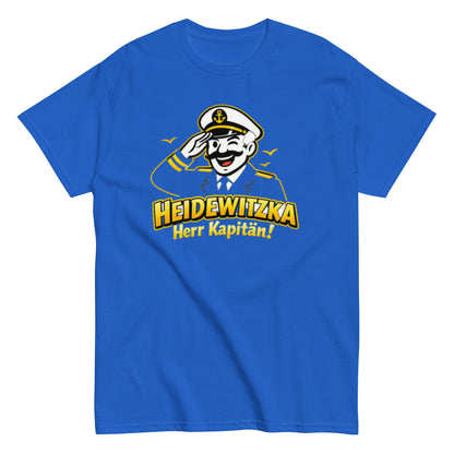 Heidewitzka Herr Kapitän - Lustiges Herren T-Shirt - SprücheKüche - Druckfrisch & frech