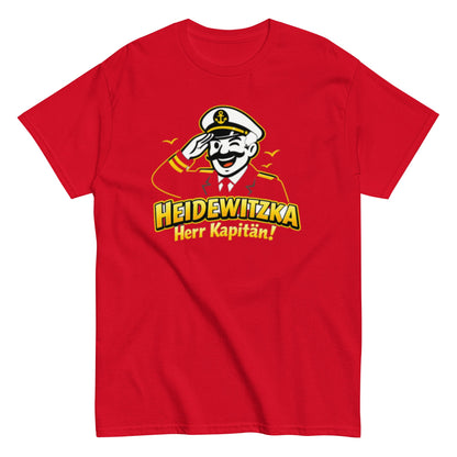 Heidewitzka Herr Kapitän - Lustiges Herren T-Shirt - SprücheKüche - Druckfrisch & frech