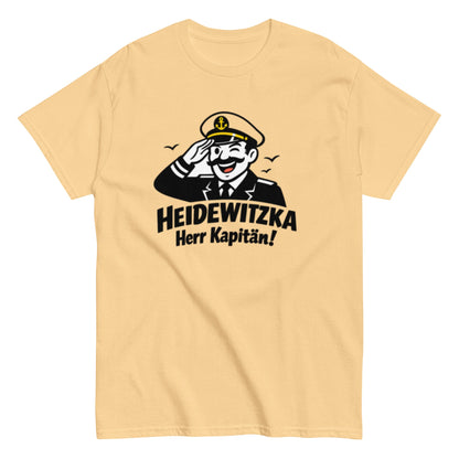 Heidewitzka Herr Kapitän - Lustiges Herren T-Shirt - SprücheKüche - Druckfrisch & frech