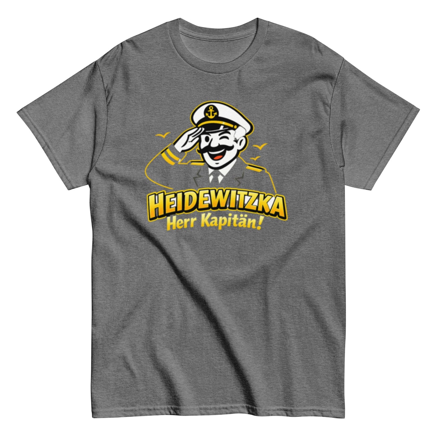 Heidewitzka Herr Kapitän - Lustiges Herren T-Shirt - SprücheKüche - Druckfrisch & frech