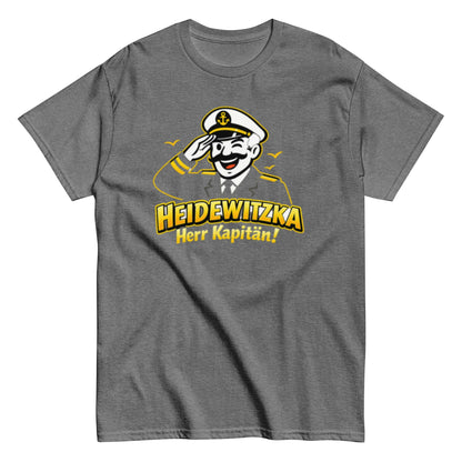 Heidewitzka Herr Kapitän - Lustiges Herren T-Shirt - SprücheKüche - Druckfrisch & frech