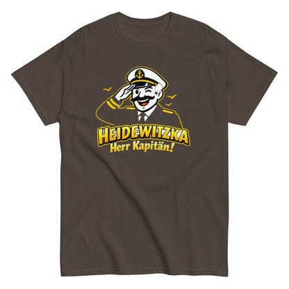 Heidewitzka Herr Kapitän - Lustiges Herren T-Shirt - SprücheKüche - Druckfrisch & frech