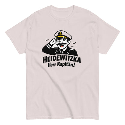 Heidewitzka Herr Kapitän - Lustiges Herren T-Shirt - SprücheKüche - Druckfrisch & frech