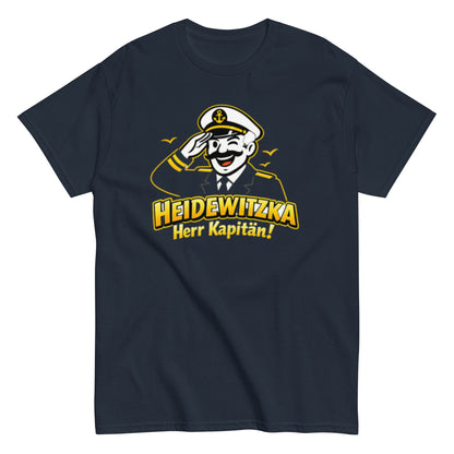 Heidewitzka Herr Kapitän - Lustiges Herren T-Shirt - SprücheKüche - Druckfrisch & frech