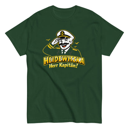 Heidewitzka Herr Kapitän - Lustiges Herren T-Shirt - SprücheKüche - Druckfrisch & frech