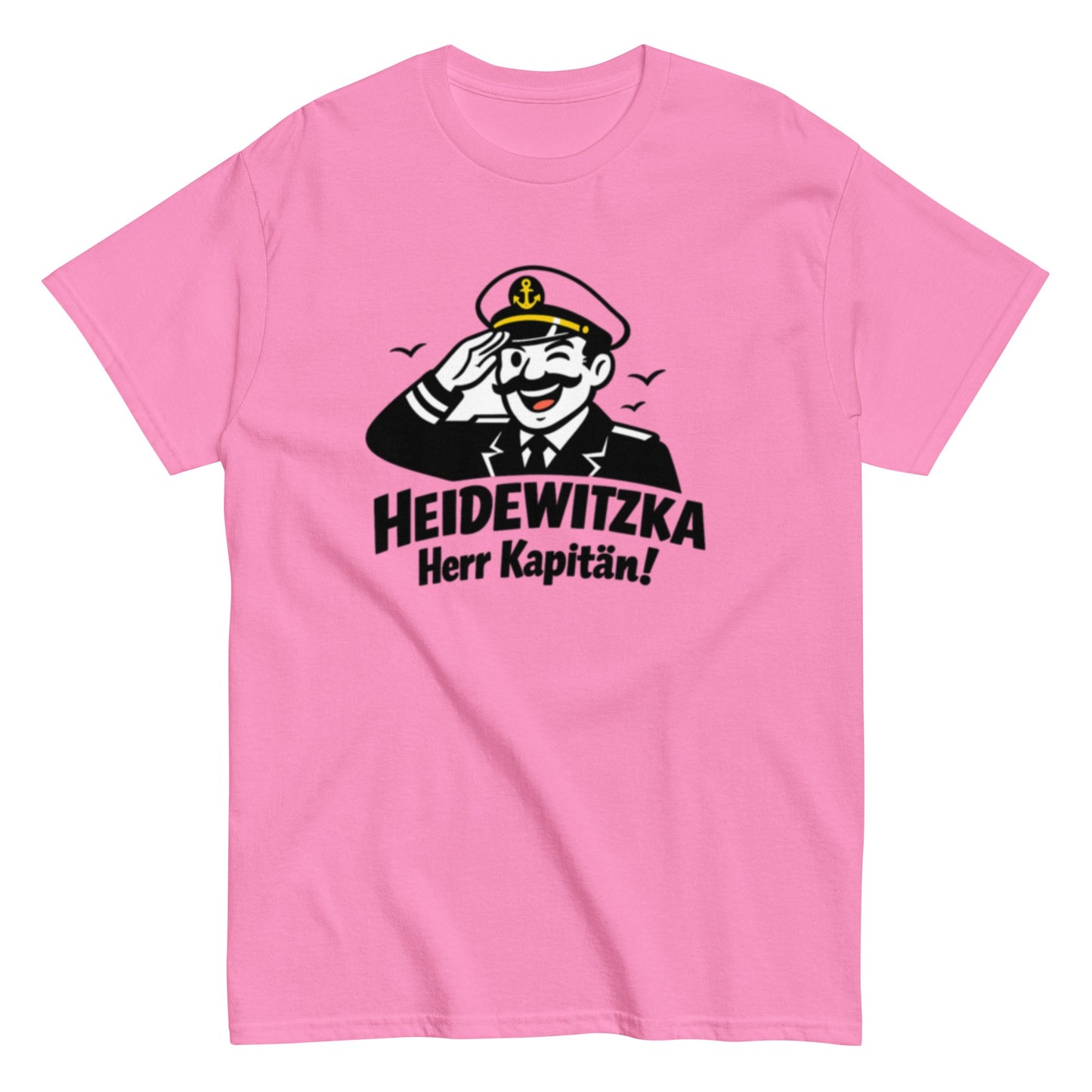 Heidewitzka Herr Kapitän - Lustiges Herren T-Shirt - SprücheKüche - Druckfrisch & frech