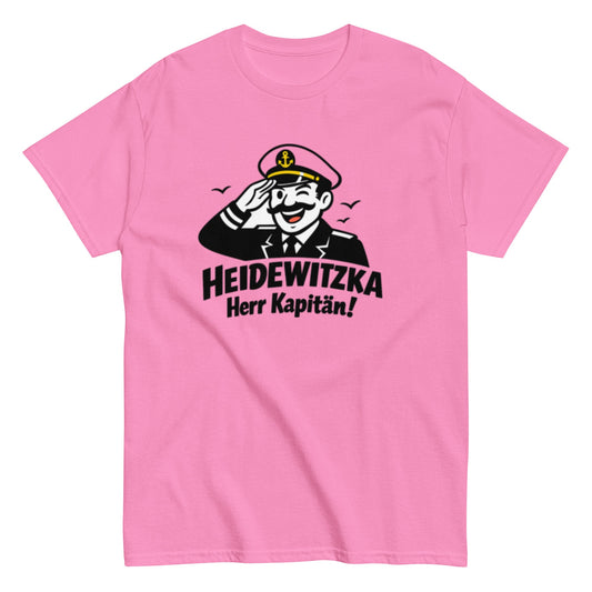 Heidewitzka Herr Kapitän - Lustiges Herren T-Shirt - SprücheKüche - Druckfrisch & frech