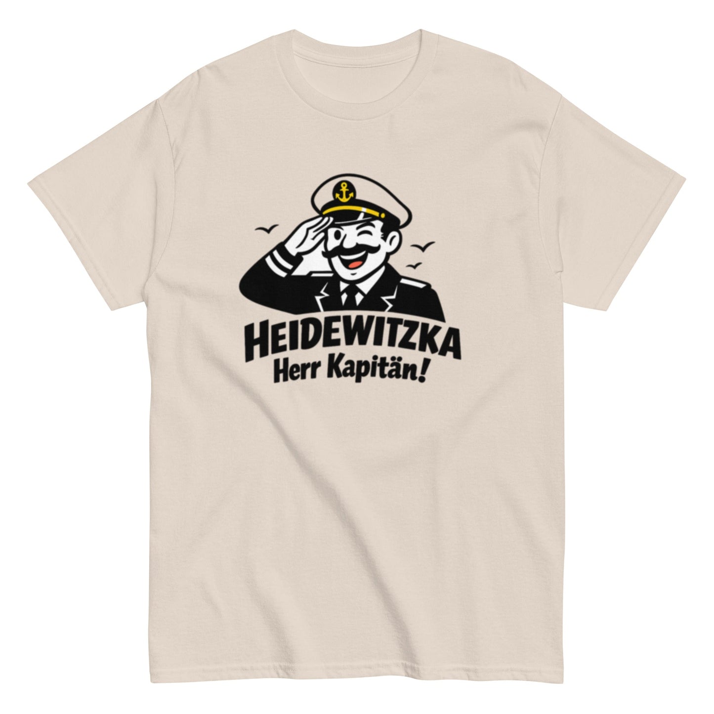 Heidewitzka Herr Kapitän - Lustiges Herren T-Shirt - SprücheKüche - Druckfrisch & frech