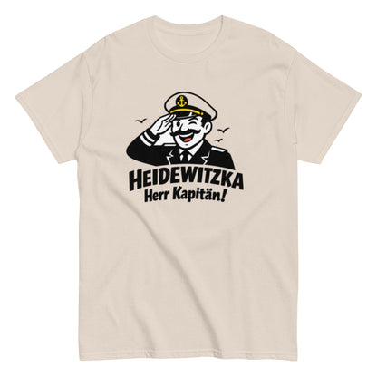 Heidewitzka Herr Kapitän - Lustiges Herren T-Shirt - SprücheKüche - Druckfrisch & frech